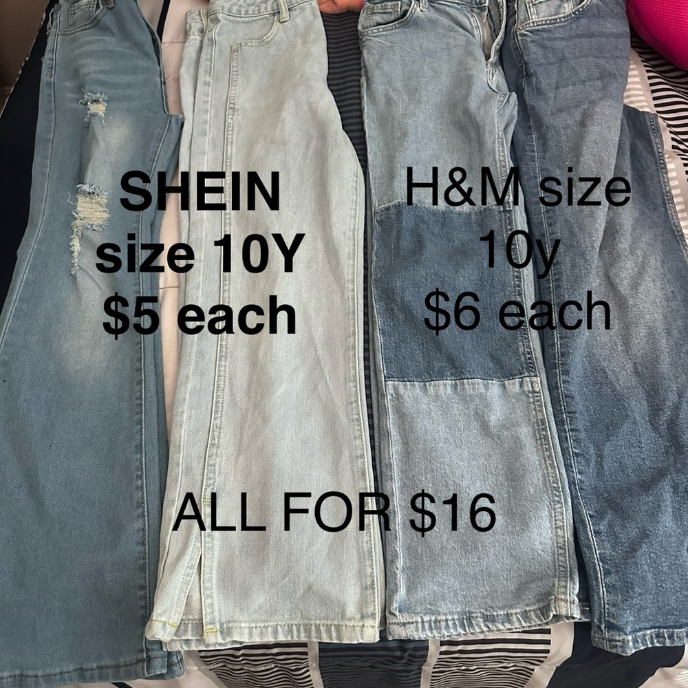 H&M Kids Blue Patchwork Jeans